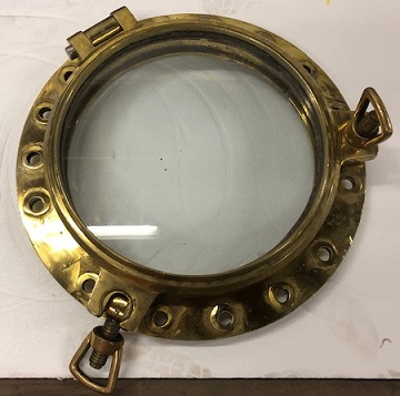 Porthole Window 1533 Details about   VINTAGE ship's BRASS PORT HOLE 9 INCHES GLASS 