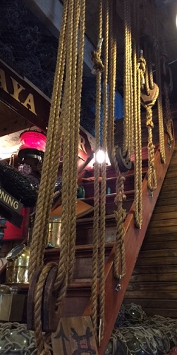 old rope pulleys