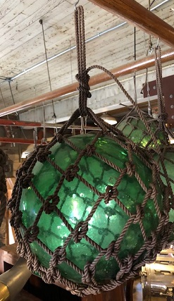 Large Antique Glass Float Authentic Vintage Fishing Buoy